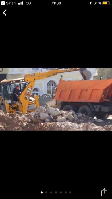 Вывоз мусора и Демонтаж зданий Аренда экскаватора гидромолота в Одессе