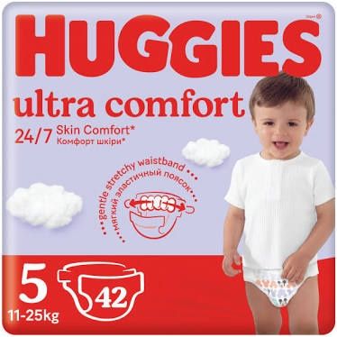 Підгузки Памперси Huggies Ultra Comfort 3(78),4(50;66); 5(42;58)