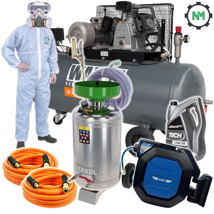 Agregat do bielenia dezynfekcji Kerbl Kompresor Walter ASF DOPŁATY
