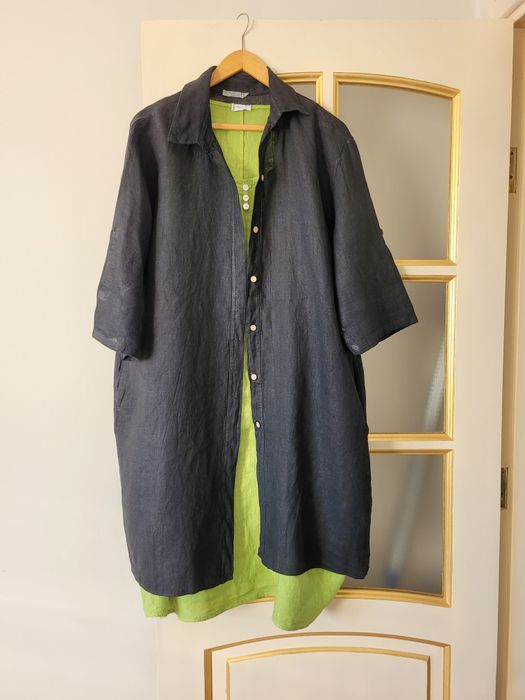 Костюм,сарафан льон.