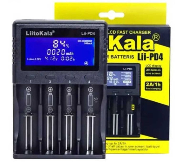 Автоматичний зарядний пристрій LiitoKala Lii-PD4 LED 4 канали
