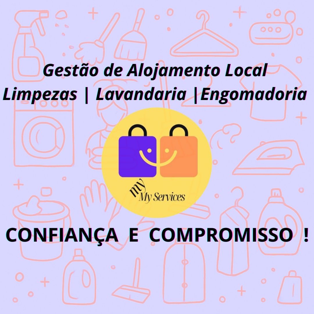 Gestão de AL / Limpezas, Lavandaria, Engomadoria ao domiclio e remoto