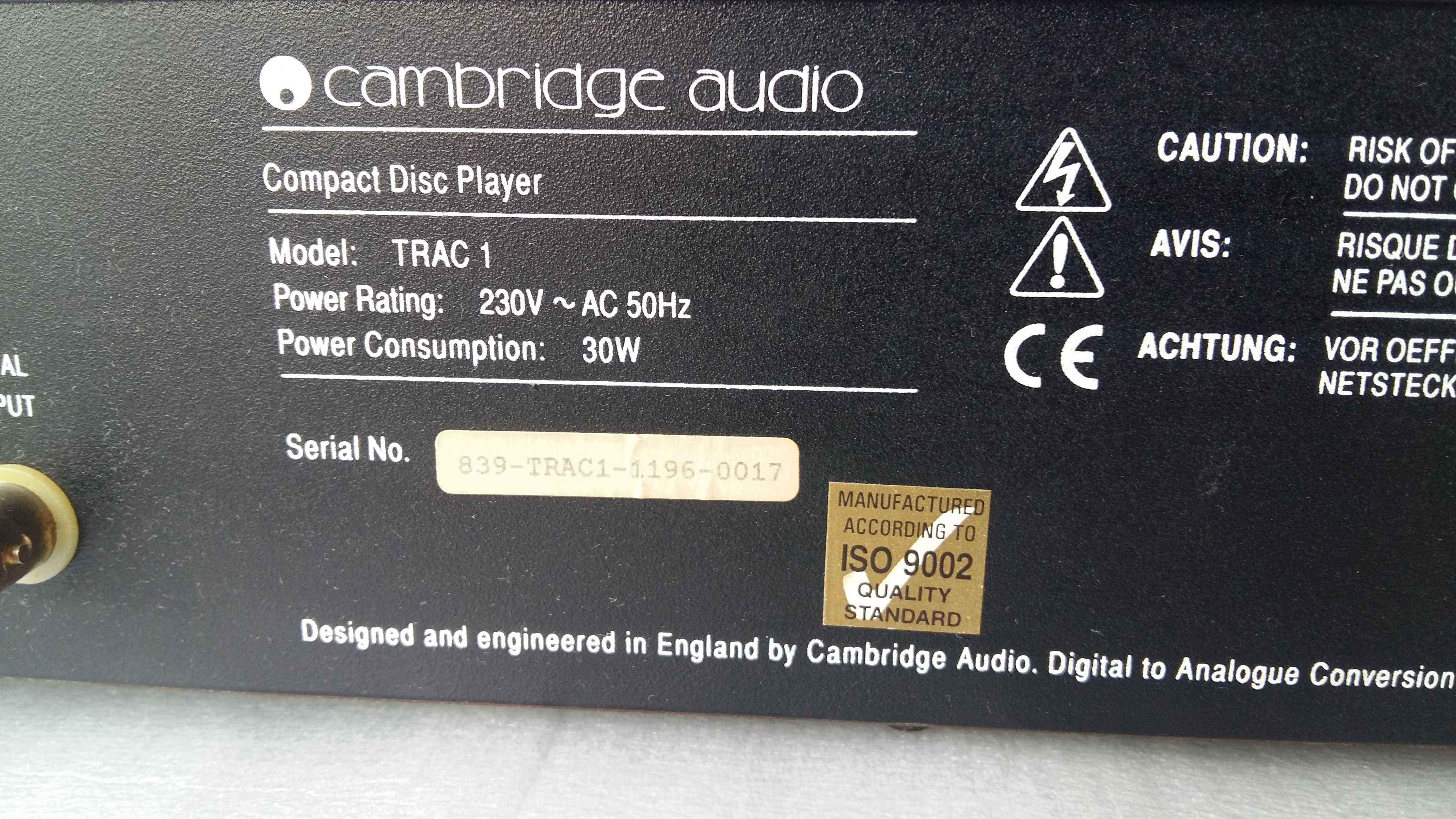 Odtwarzacz CD Cambridge Audio Trac 1