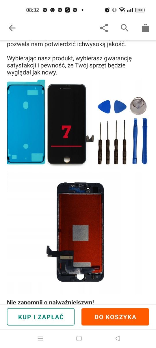 Wyświetlacz LCD do iPhone 7