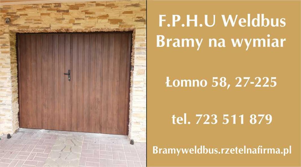 Bramy garażowe na wymiar. Bramy dwuskrzydłowe. Producent