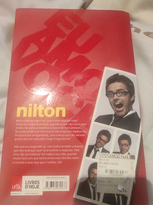 Livro "Eu Amo Você" do Nilton