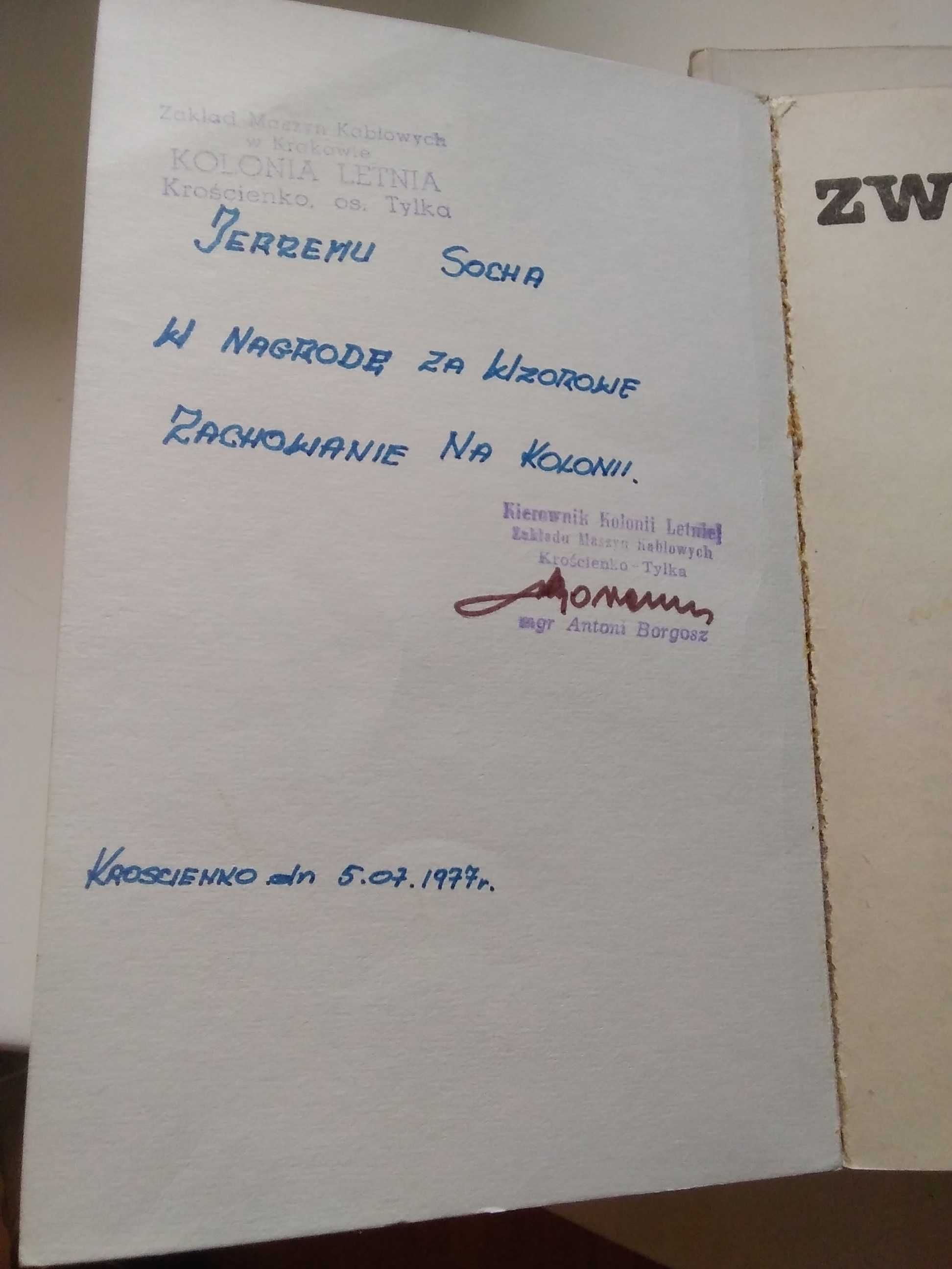 Komplet 3 książek pt,, Zwiadowcy "1977 rok. Z dedykacją