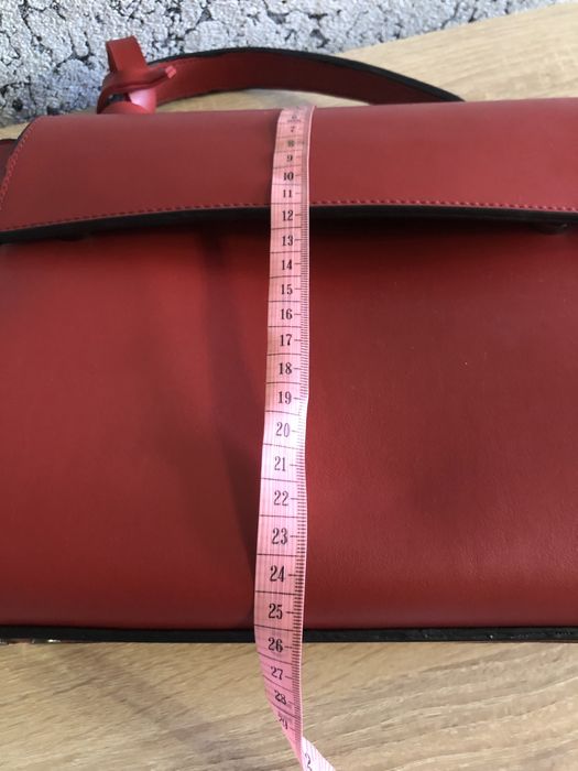 Сумка трапеція червона