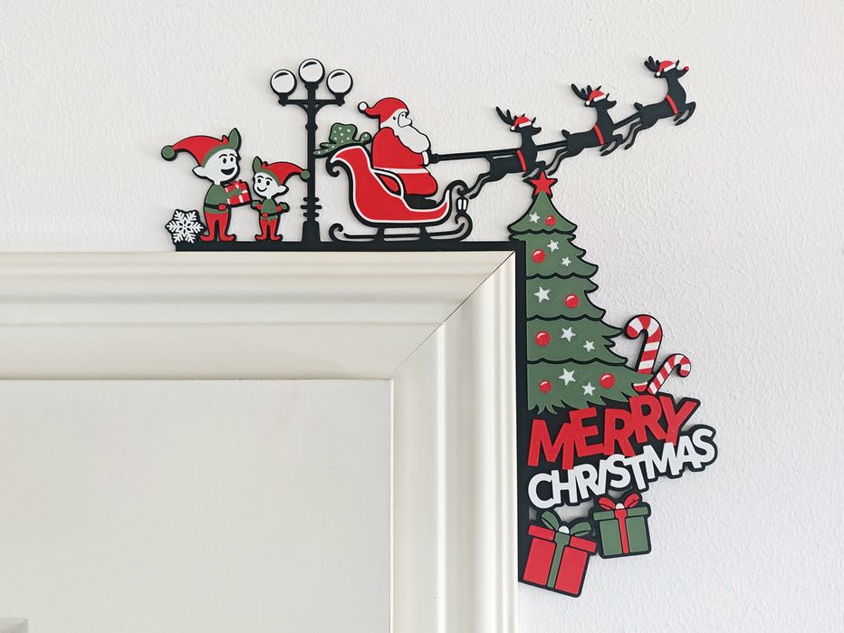 Новорічний декор на двері / стіну