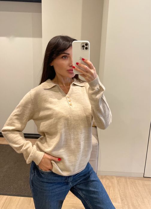 Кашемір вовна поло светр M ctulb massimo