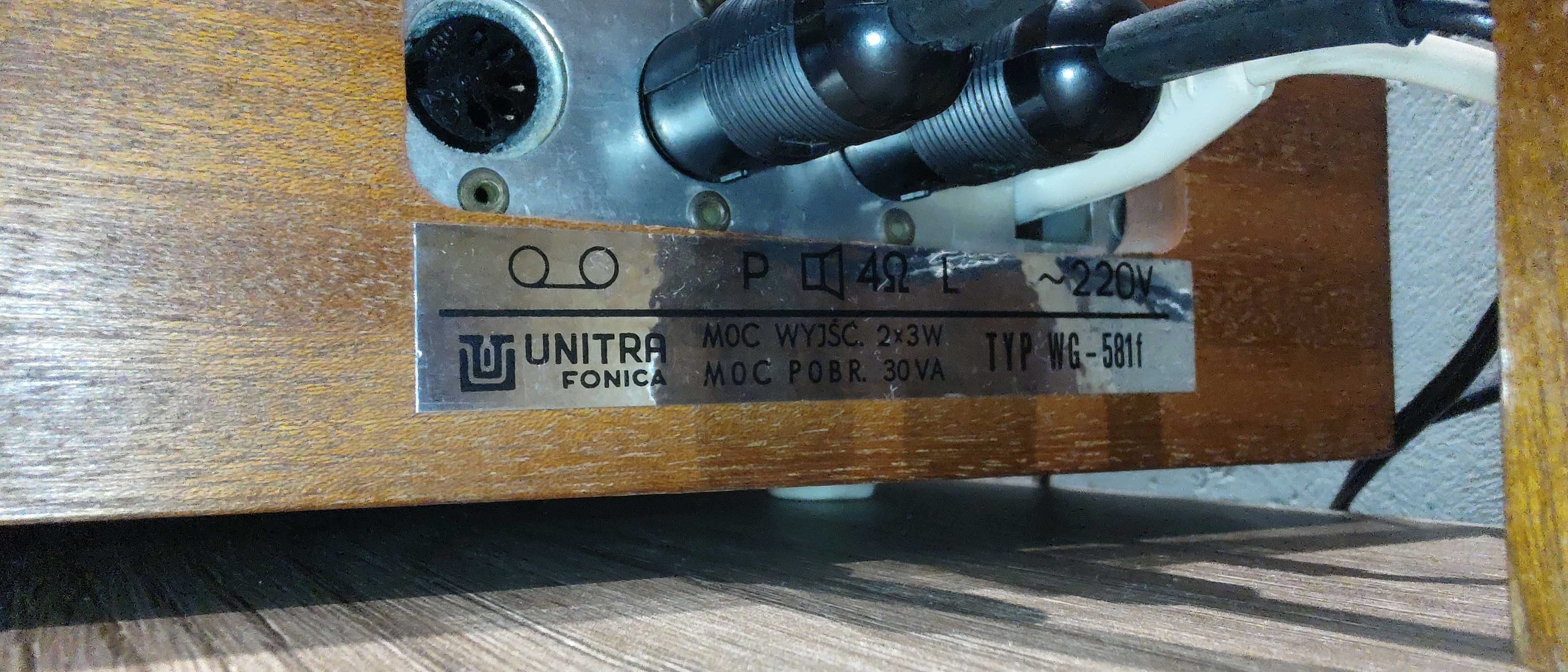Gramofon UNITRA WG-581F - po renowacji