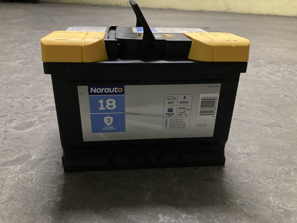 Bateria Norauto 60ah 540a nova