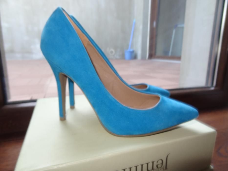 Szpilki turkusowe nowe