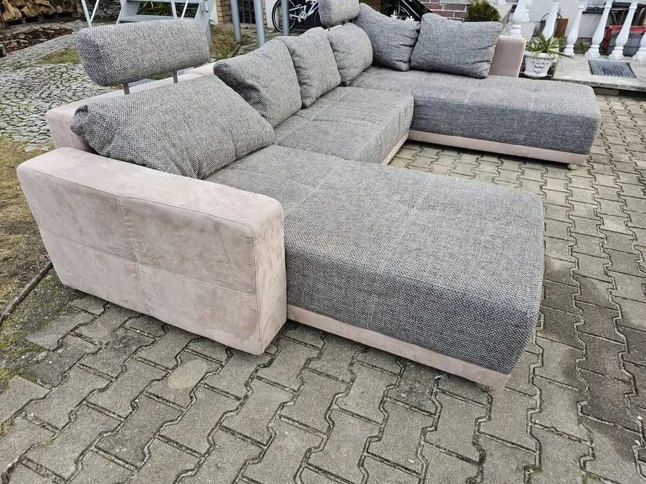 Narożnik sofa kanapa z funkcja spania spanie pojemnik posciel schowek
