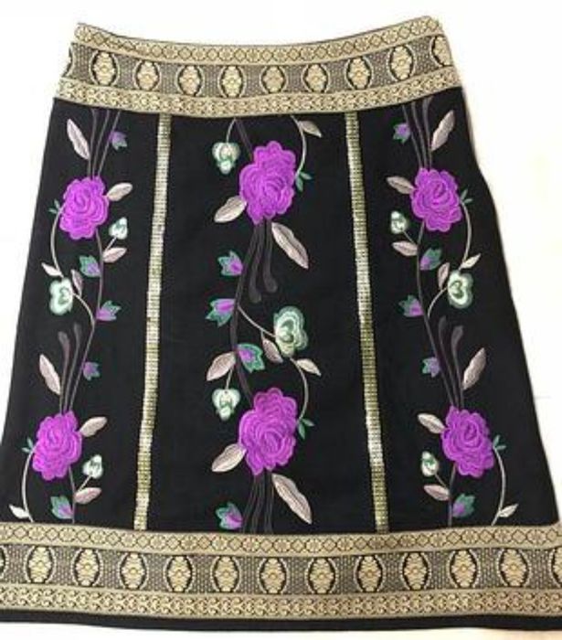 Monsoon юбка с вышивкой