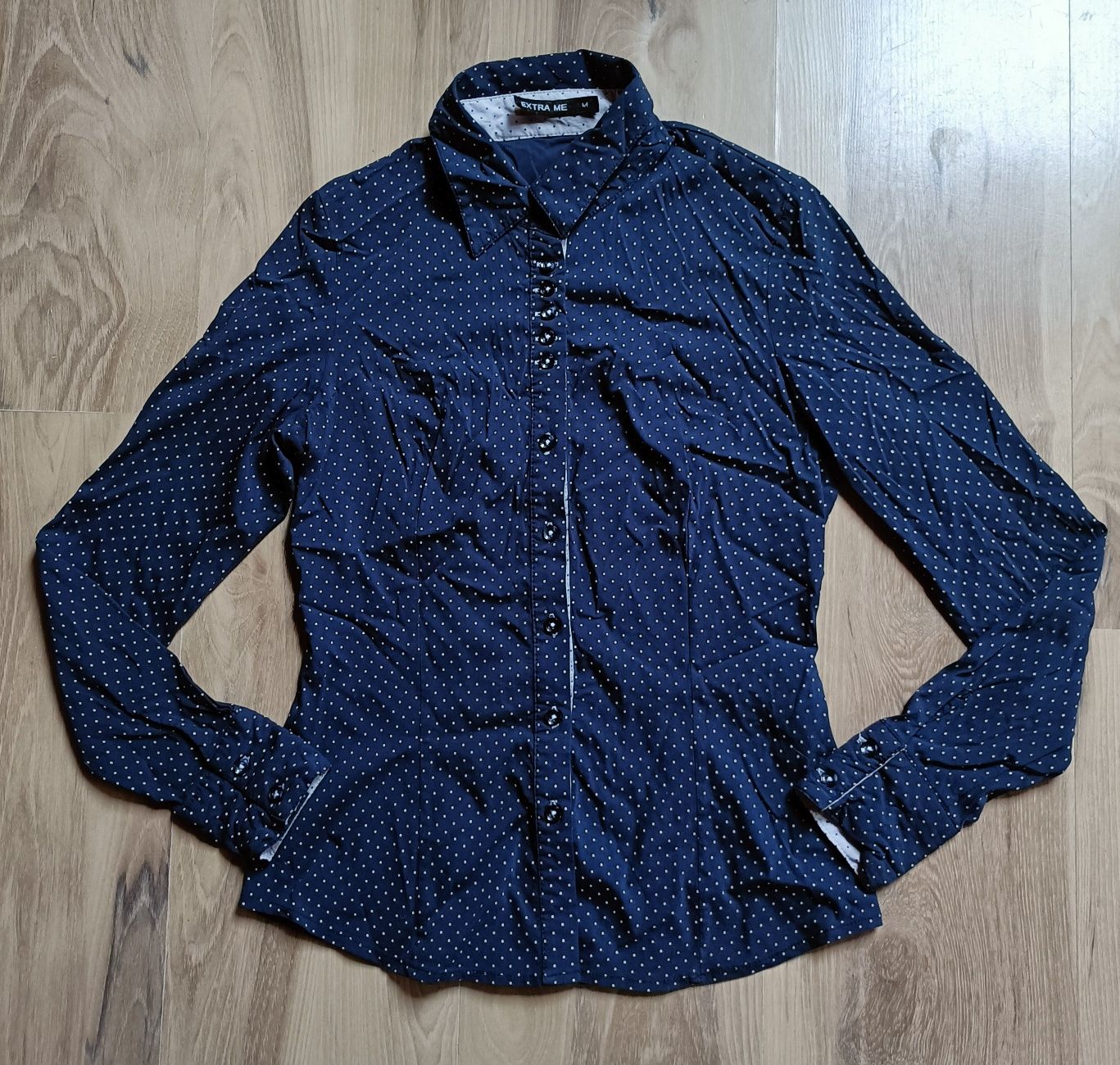 EXTRA ME Elegancka koszula damska w kropki, r. M