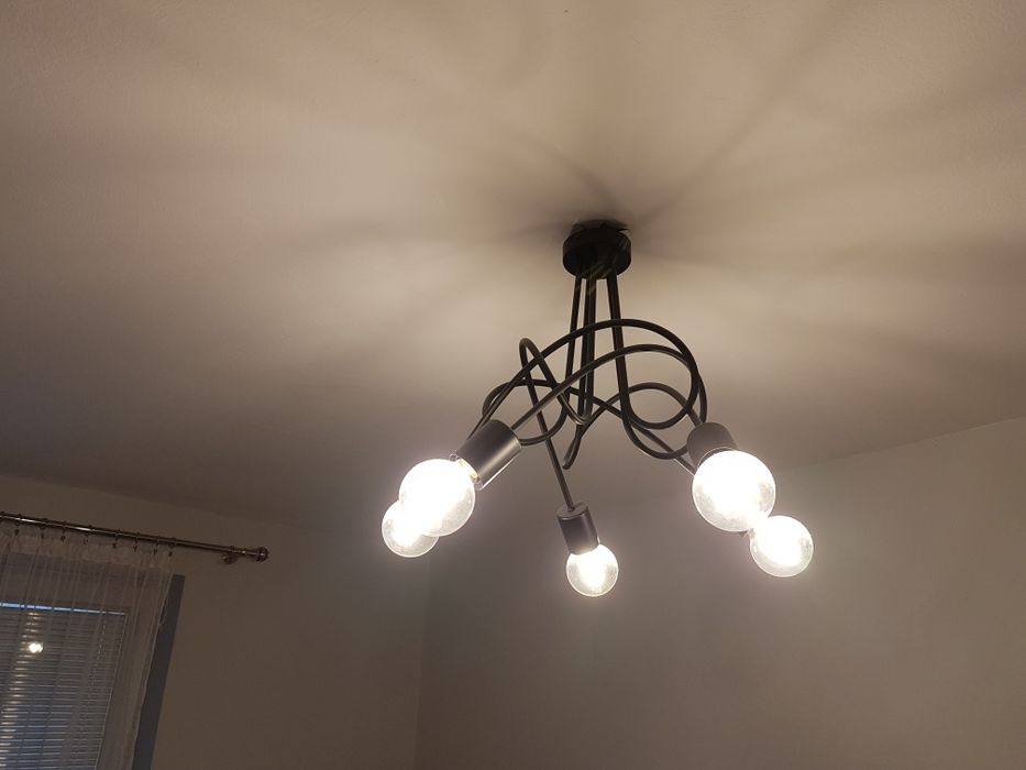 Żyrandol wisząca Tango 5 x 60 W E27 czarny