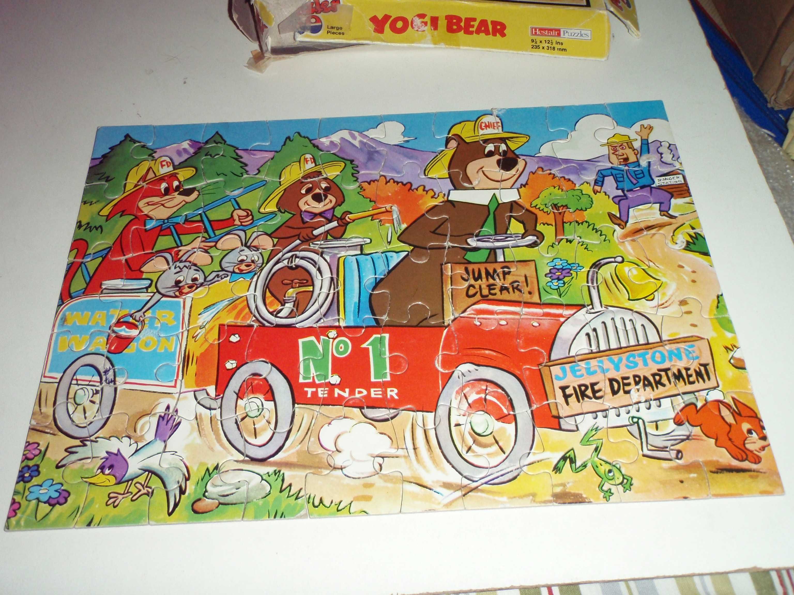 Puzzle 50 elem YOGI BEAR  Misiu Yogi i przyjaciele UNIKAT