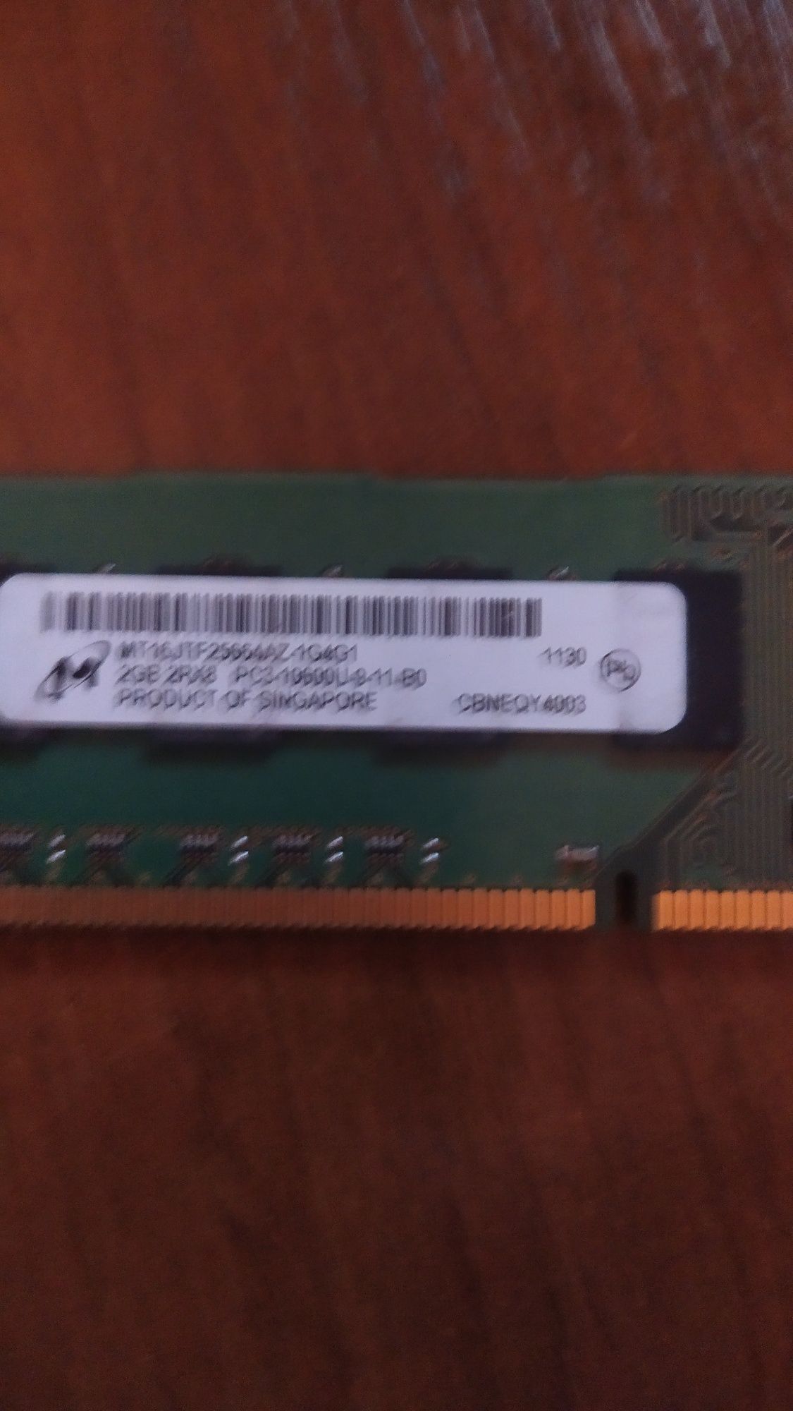 Оперативна пам'ять ddr3 1333 2 gb 2 планки