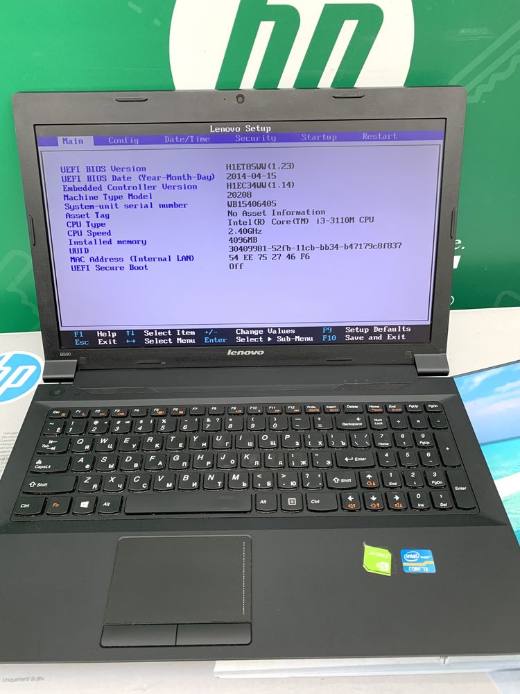 Ноутбук Lenovo B590 i3 3110, 4Gb, 500 Gb