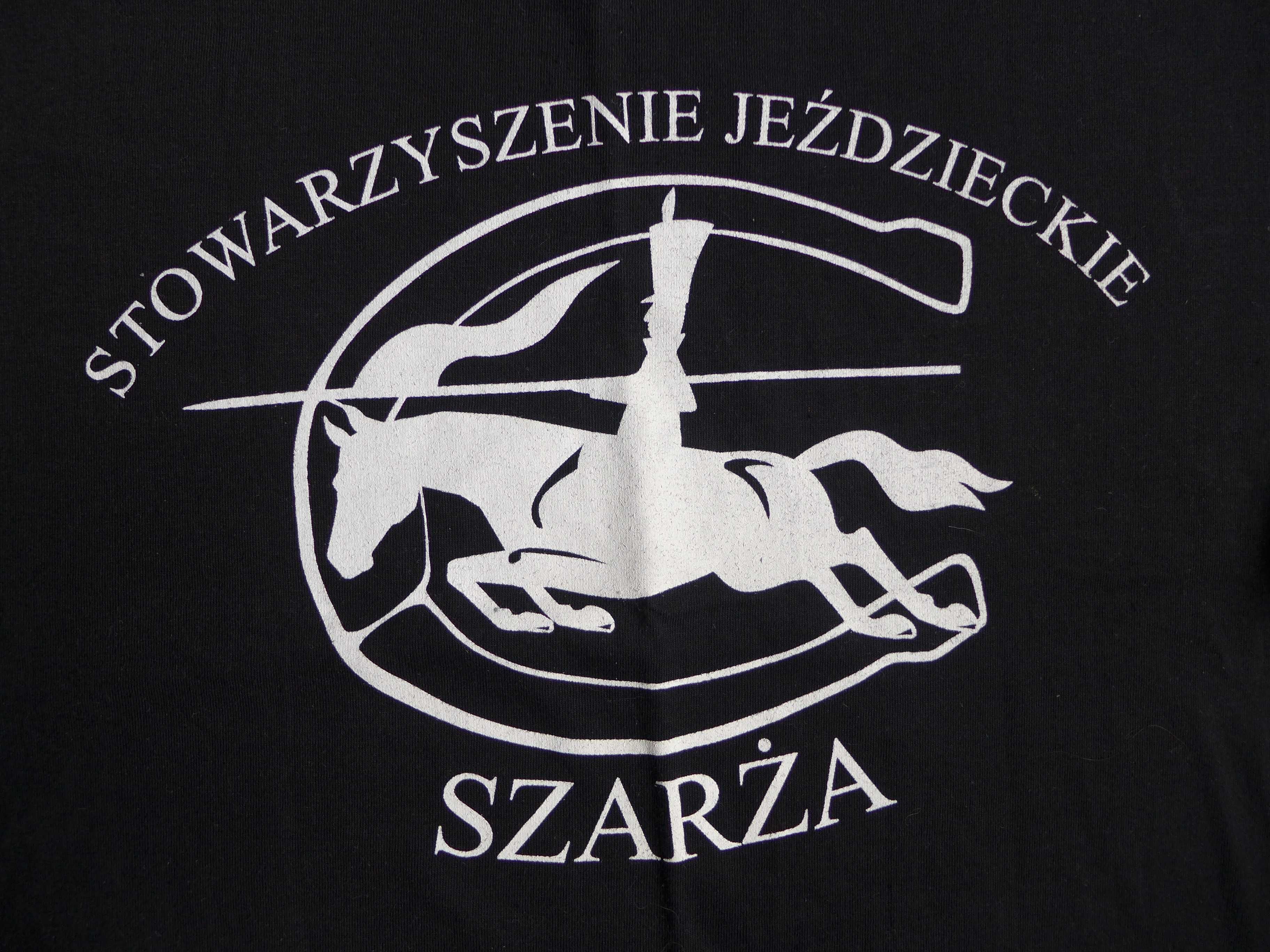 Stwarzyszenie Jeździeckie SZARŻA t-shirt koszulka bluzka jeździecka M