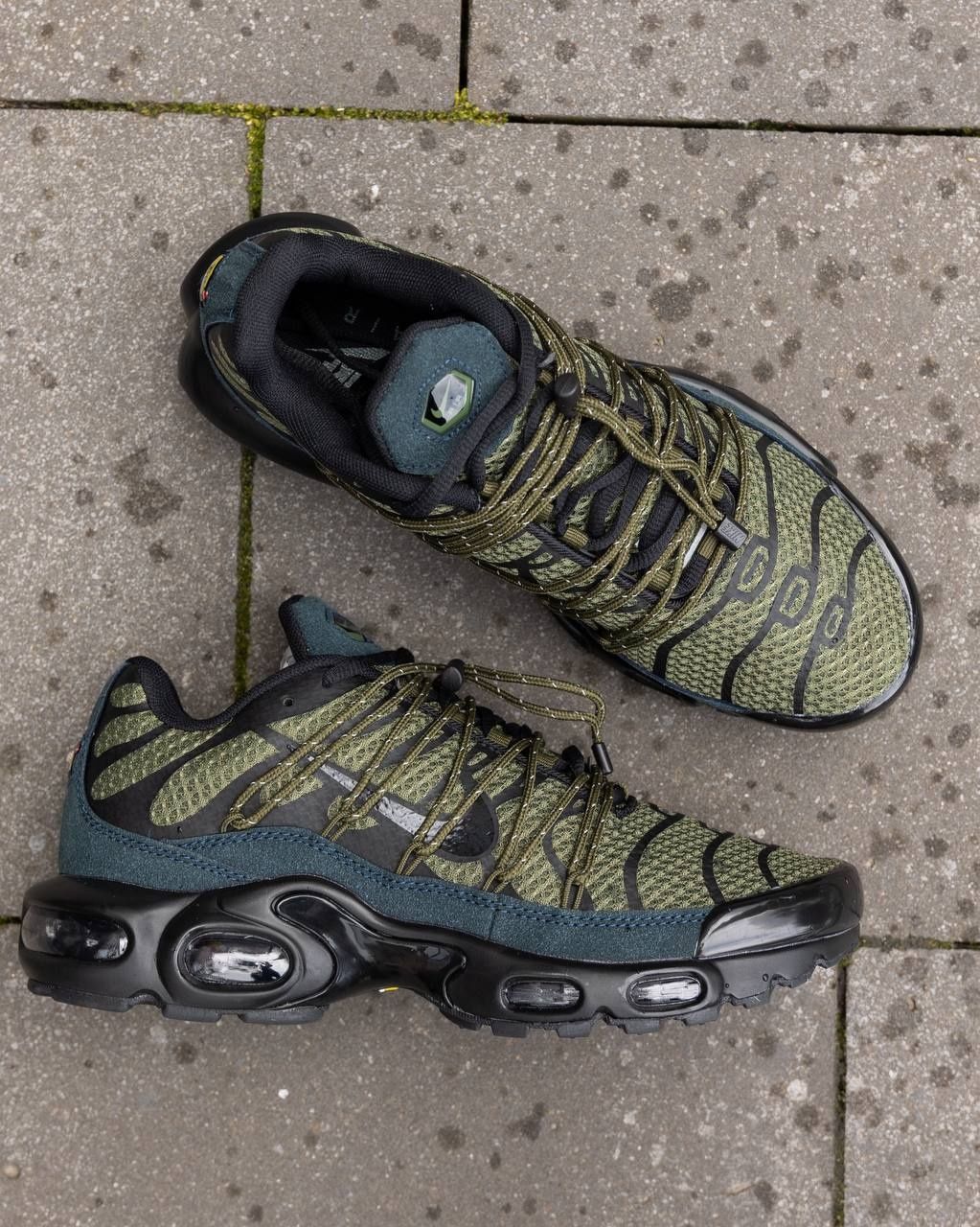 Мужские кроссовки Nike Air Max Plus Tn Khaki Black 41-45 хаки ( Найк )