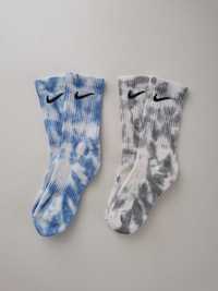 Niebieskie Skarpety NIKE tie dye 2 pary PROMOCJA