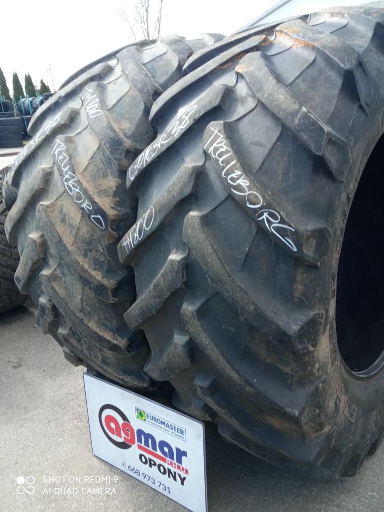 650/65R38 Trelleborg opony używane rolnicze para