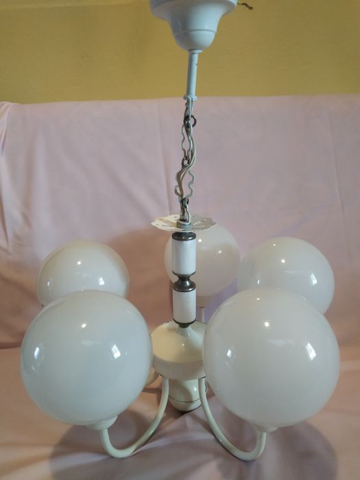Komplet oświetlenie Żyrandol kule Lampa stojąca