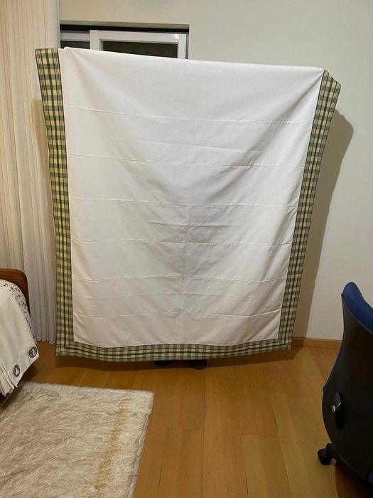 Estore Japonês para janela, com cortinados laterais