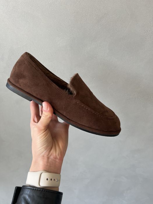 Анатомічні лофери на хутрі 38р 24см стелька