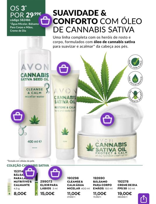 Produtos de beleza, corpo e cabelo Avon