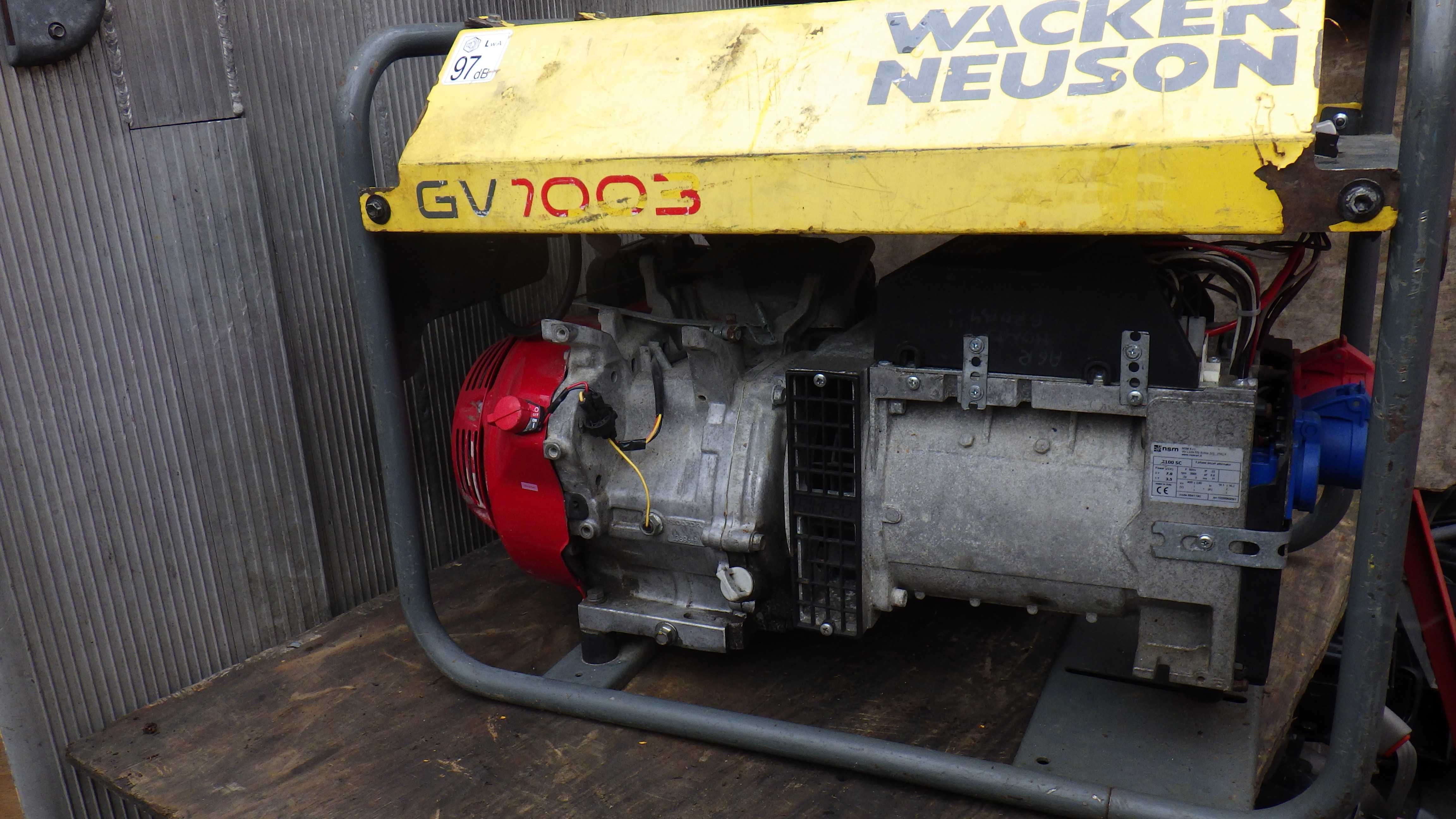 Honda Wacker Neuson Agregat Prądotwórczy / Generator Pradu  7.0 Kva