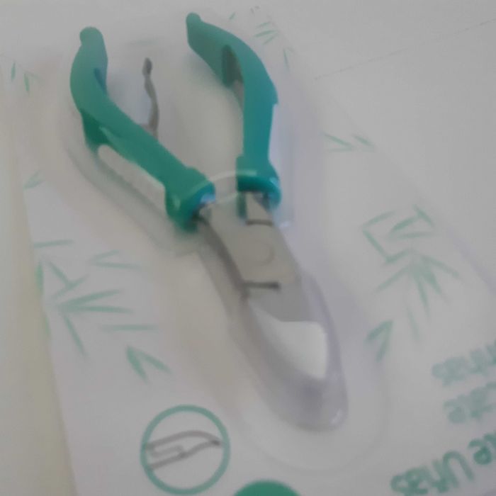 Alicate Corta Unhas Novo Ponta Curva Aço Inoxidável Cabo Ergonómico