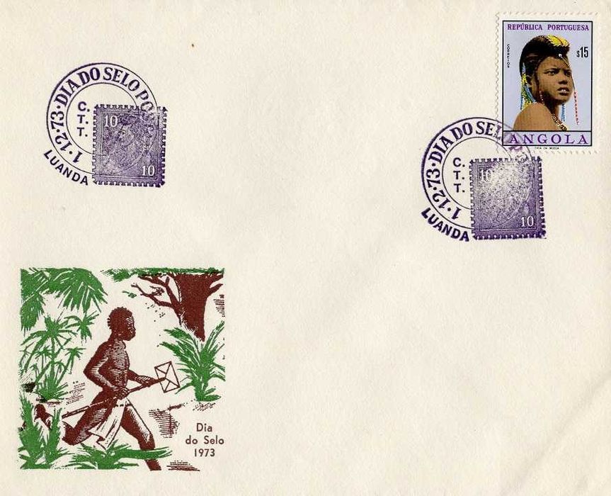 Angola - 1973dez01 = Dia do Selo 1973