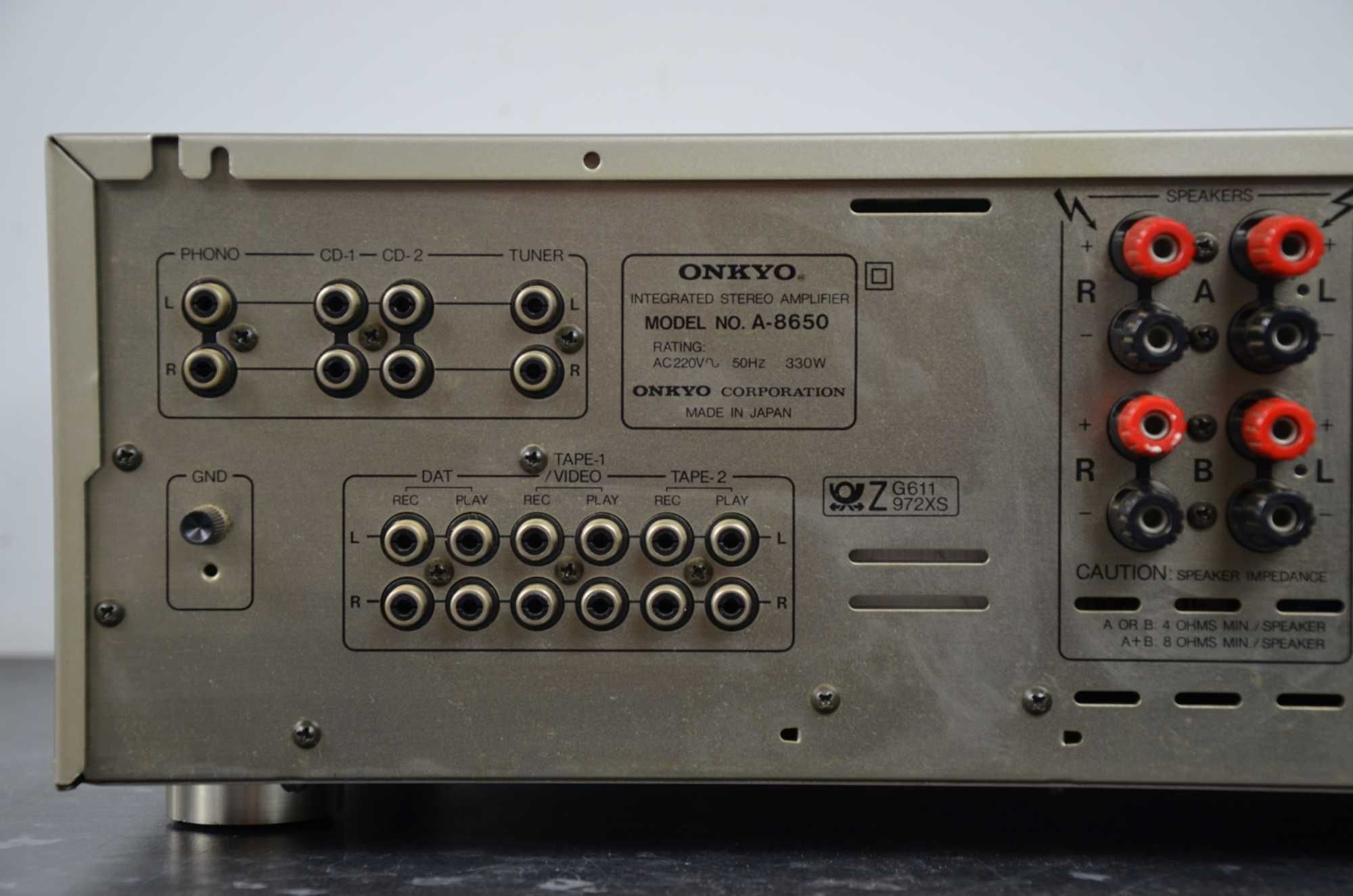 ONKYO A-8650 Wzmacniacz Stereo OKAZJA SILVER Japan