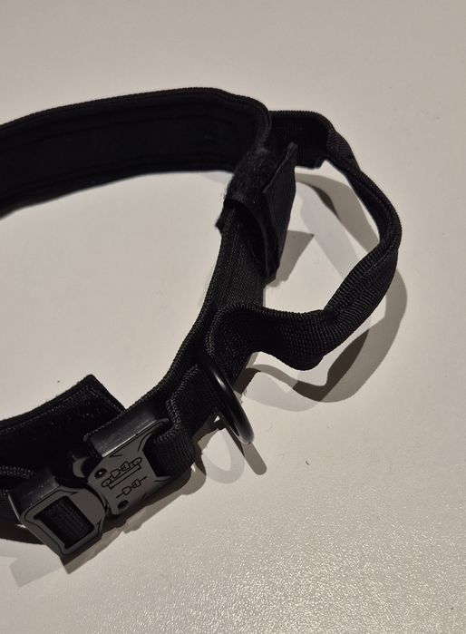 Mega mocna obroża taktyczna dla dużego psa z metalową klamrą XL 40-57