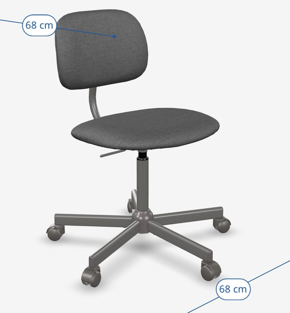 Krzesło Ikea Bleckberget nowe 2 sztuki ciemnoszare