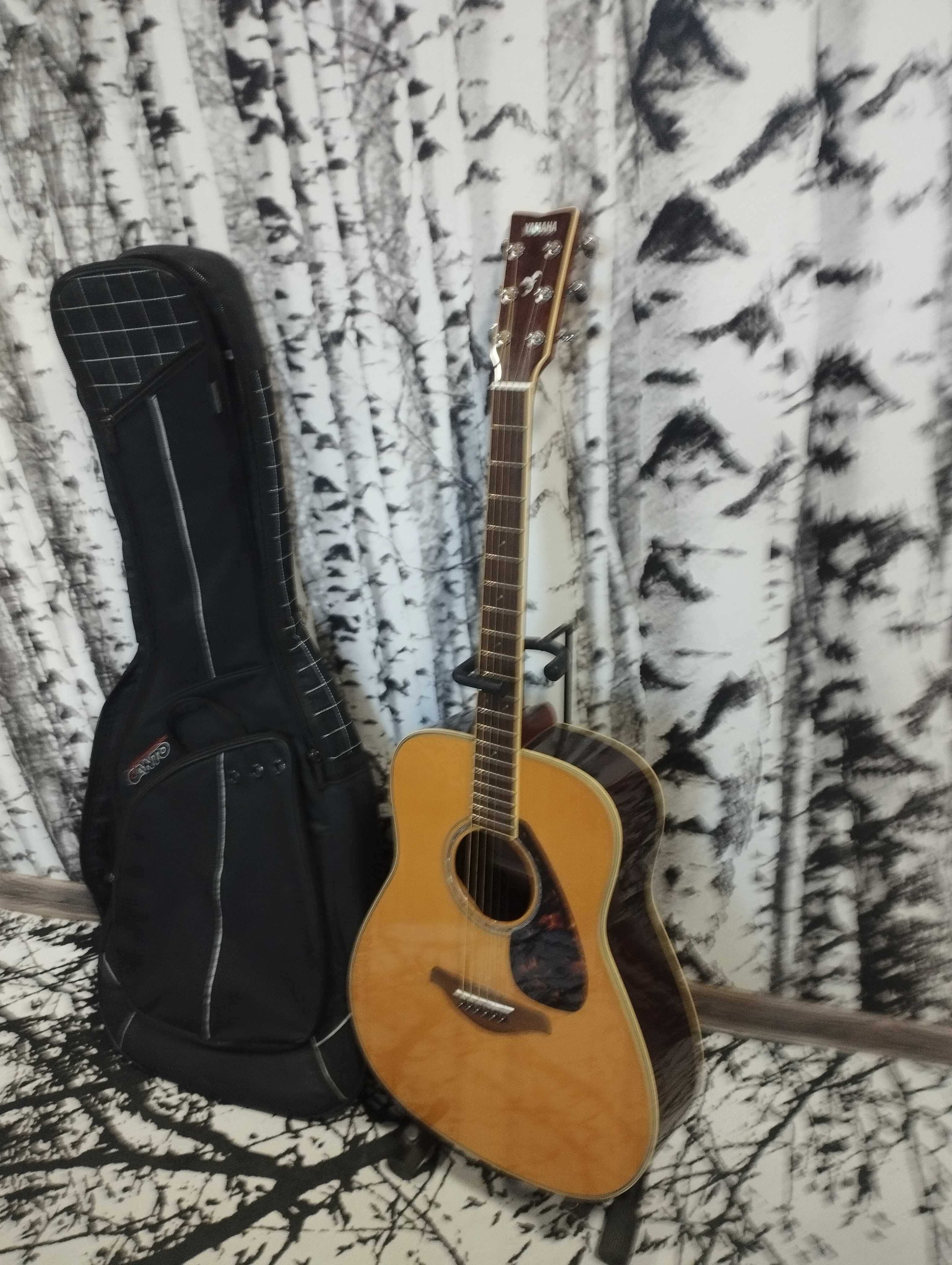 Gitara nowa Yamaha FG739S stojak i etui