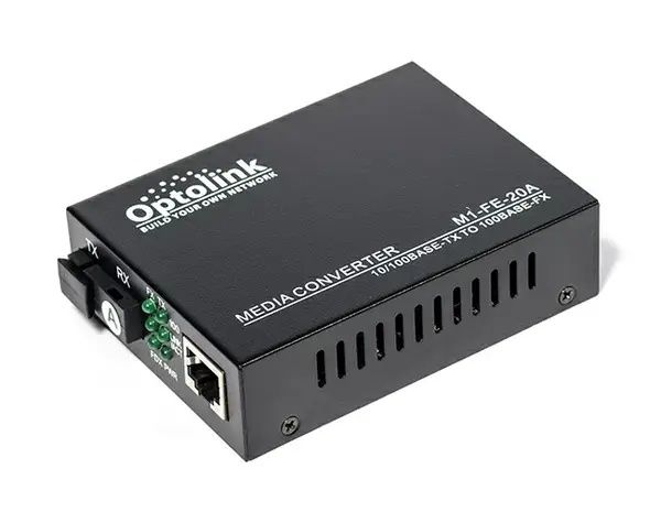 Медіаконвертер Optolink Optolink1M-FE-20A (100M, 20km, SC, RJ45, Tx