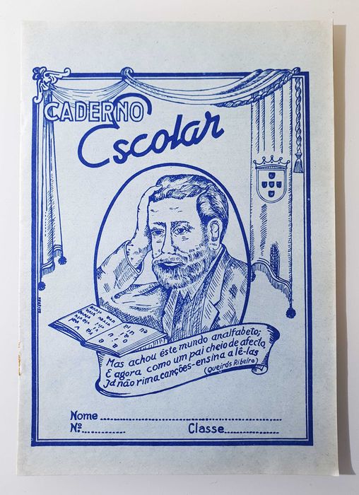 Antigo Caderno Escolar ~ "Queirós Ribeiro" ~ Anos 70