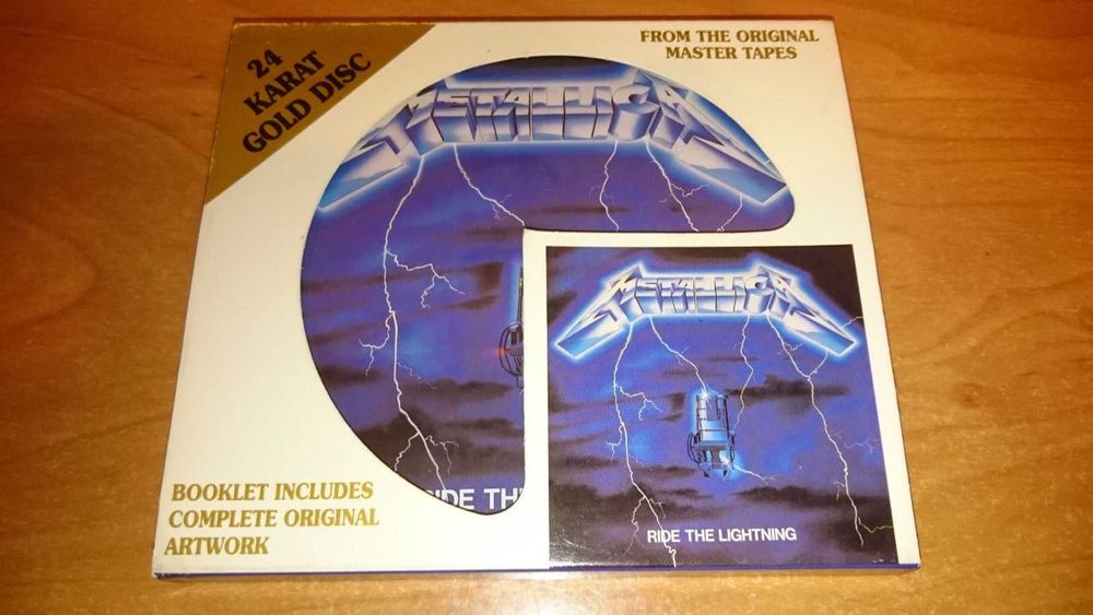 METALLICA Ride the lightning DCC MFSL 24Kt gold CD