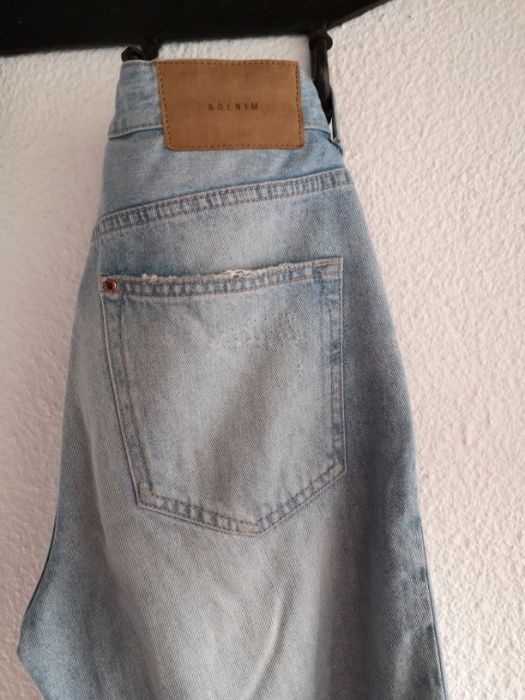 H&M Calças Azul denim claro/Trashed BoyFriend