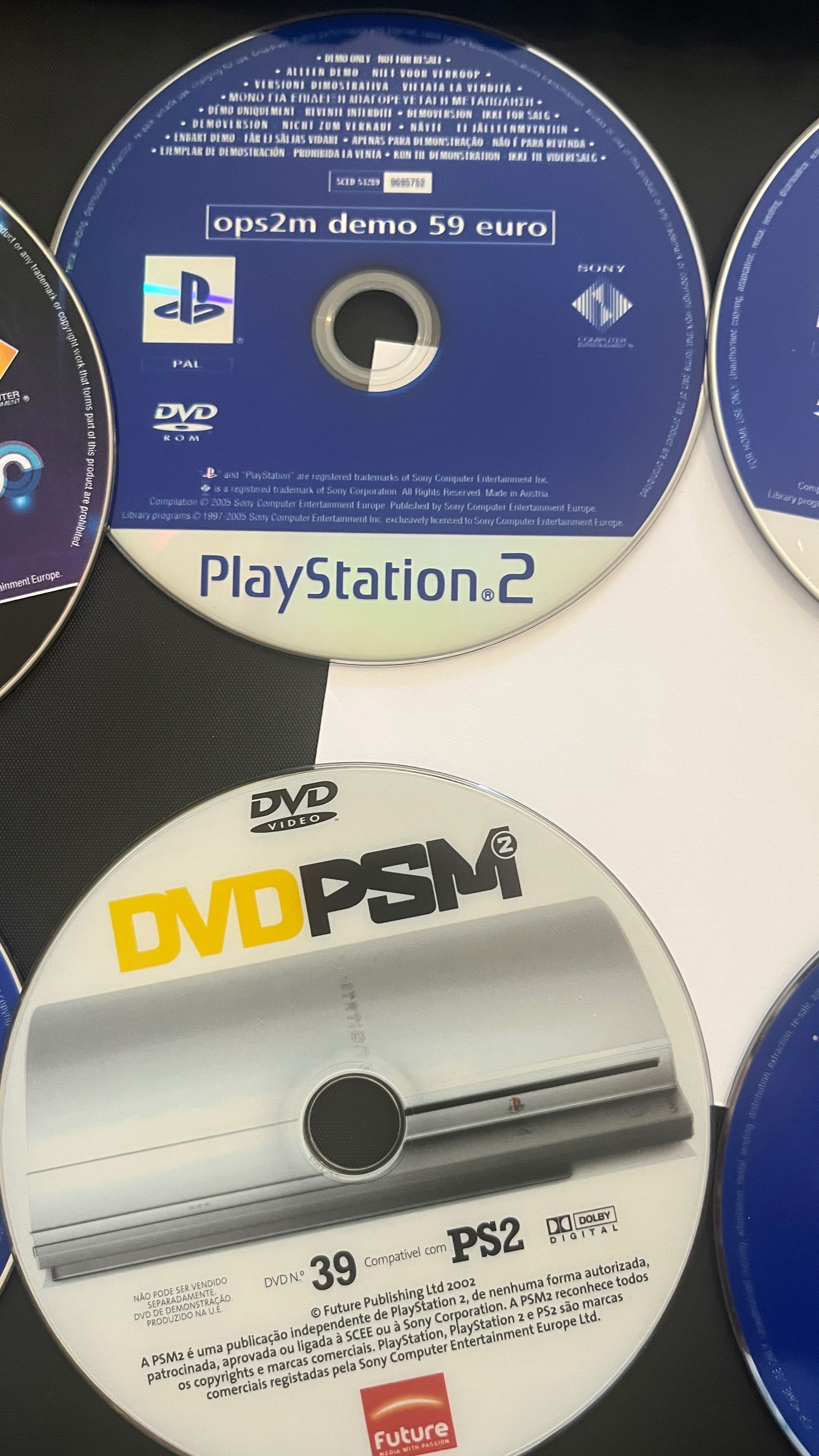 Pack 7 Discos Demo PS2 – OPS2M + Network Access (Colecionador)