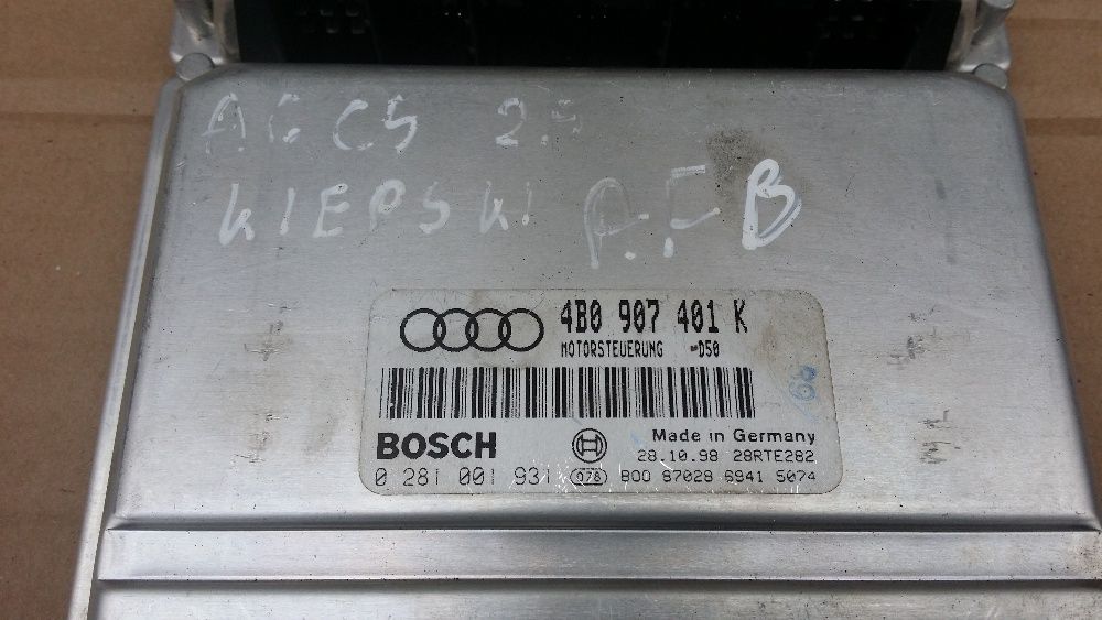 Sterownik Silnika Audi A6 C5 2.5Tdi AFB/AKN 150KM 4B0 E/K/H/AA/AC
