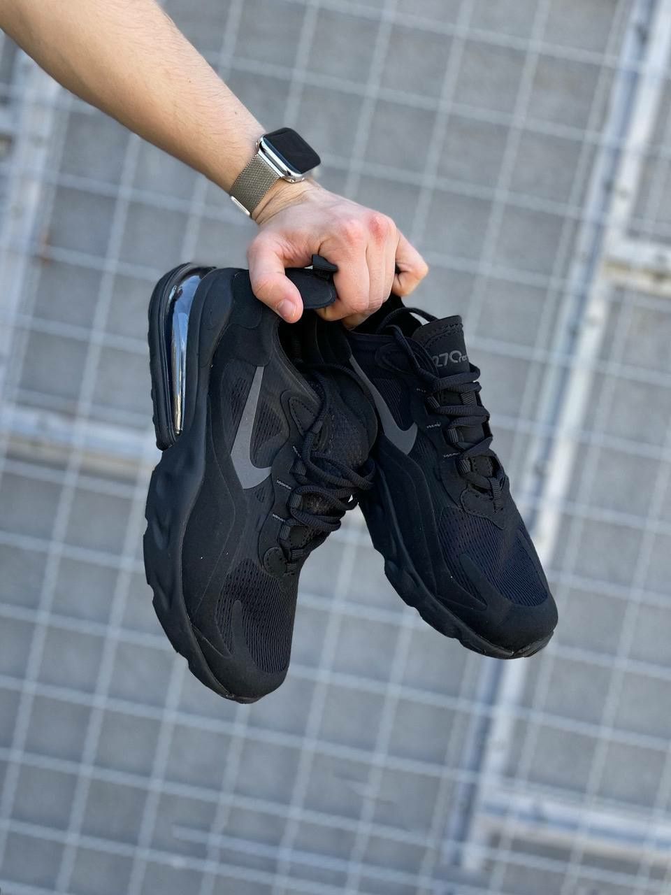 Nike Air Max 270 react black/Мужские кросовки/Чоловічі кросівки/найк
