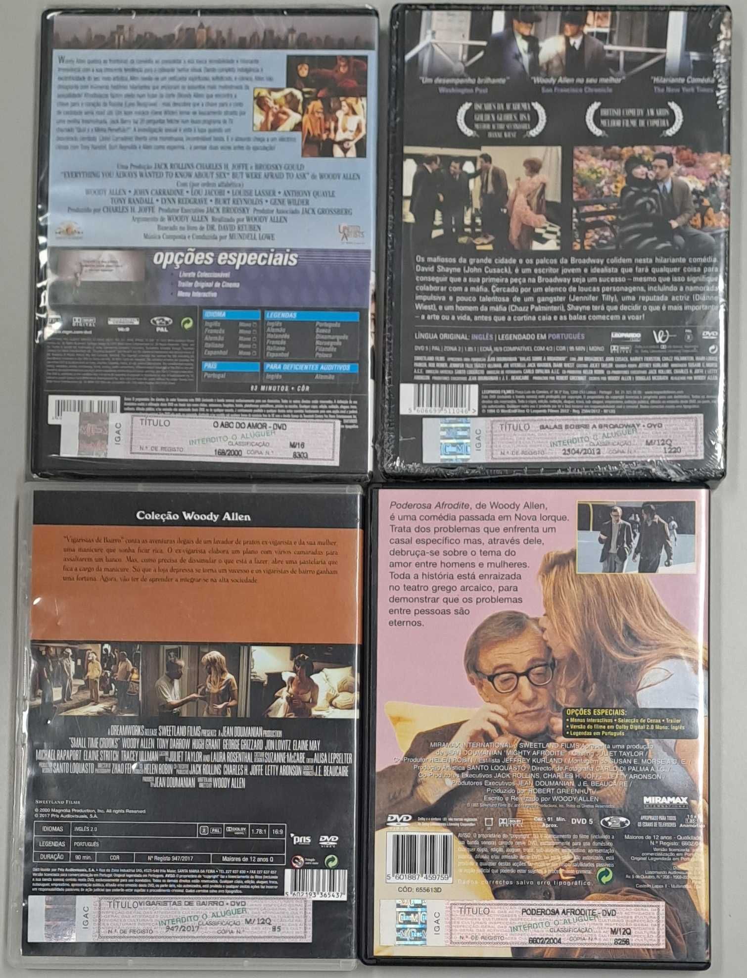 Pack com 4 Filmes do Woody Allen