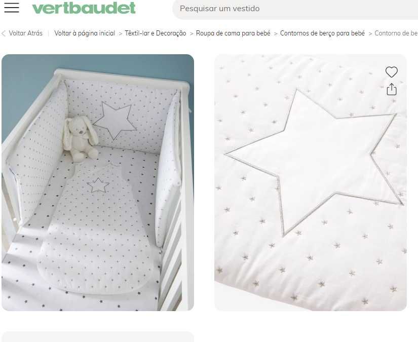 Berço e colchão Zippy + oferta contorno de berço Vertbaudet