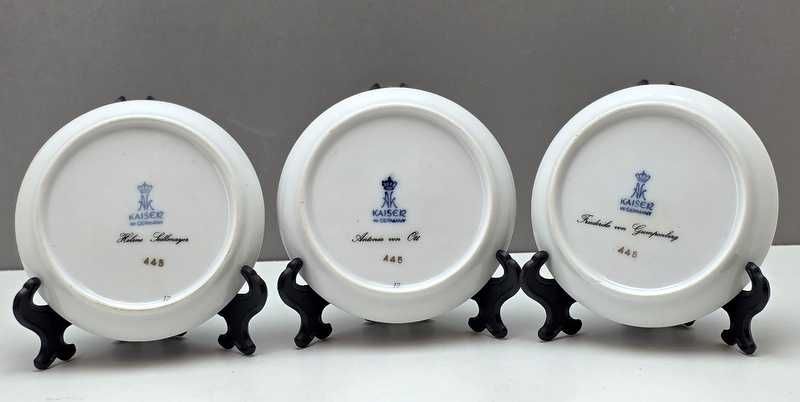 Porcelanowe miniatury portretowe - Kaiser Germany lata 70-te