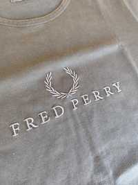 T-shirt Preta Fred Perry Original - Bordada